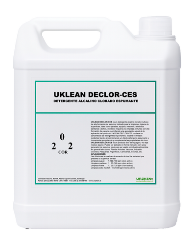 Declor-Ces - Detergente Líquido Alcalino Clorado 5 Litros