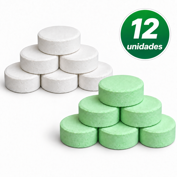 Kit Tabletas Cloradoras + Decloradoras 12 Unidades (6+6)