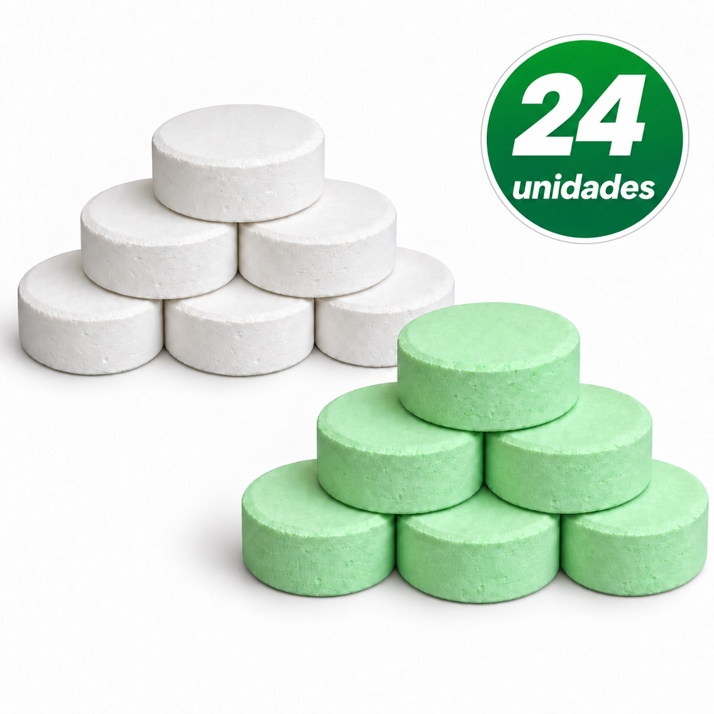 Kit Tabletas Cloradoras + Decloradoras 24 Unidades (12+12)