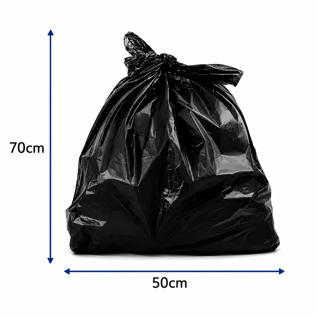 Bolsa de Basura Negra 50x70