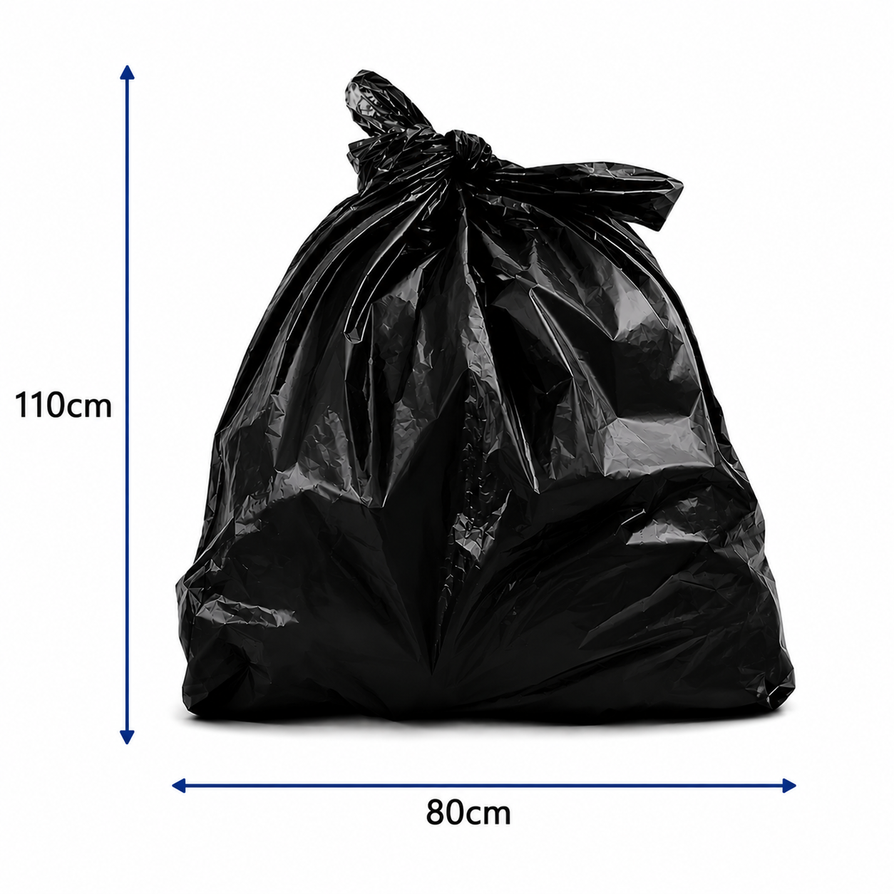 Bolsa de Basura Negra 80x110 (Pack 10 Un.)