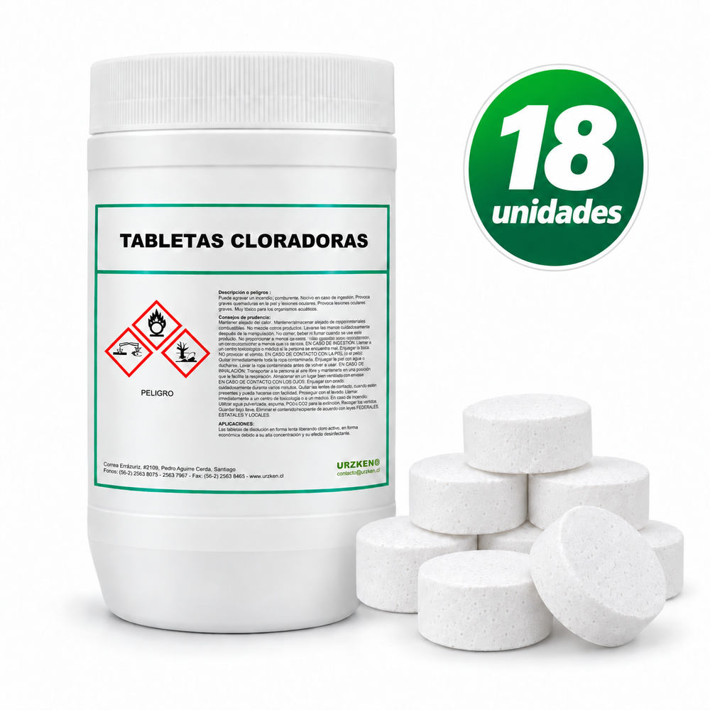 Tabletas Cloradoras 18 Unidades