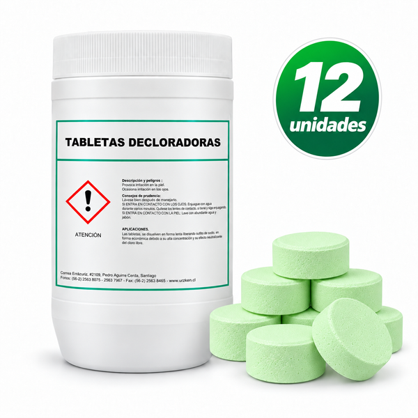 Tabletas Decloradoras 12 Unidades