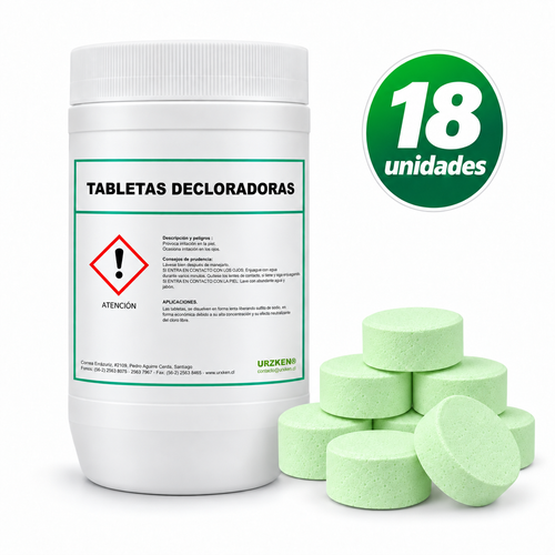 Tabletas Decloradoras 18 Unidades