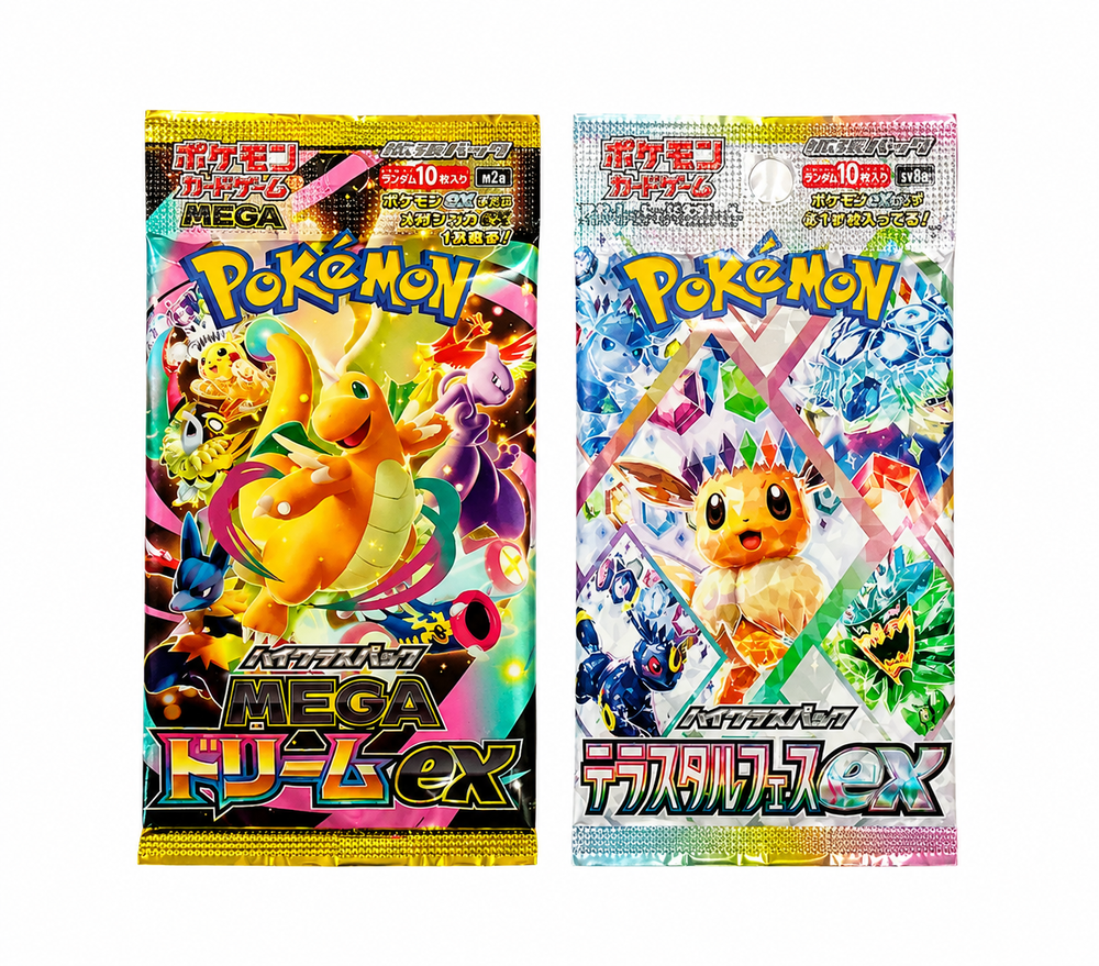 Pack Sobre Japonés Pokémon Mega Dream y Terastal Festival