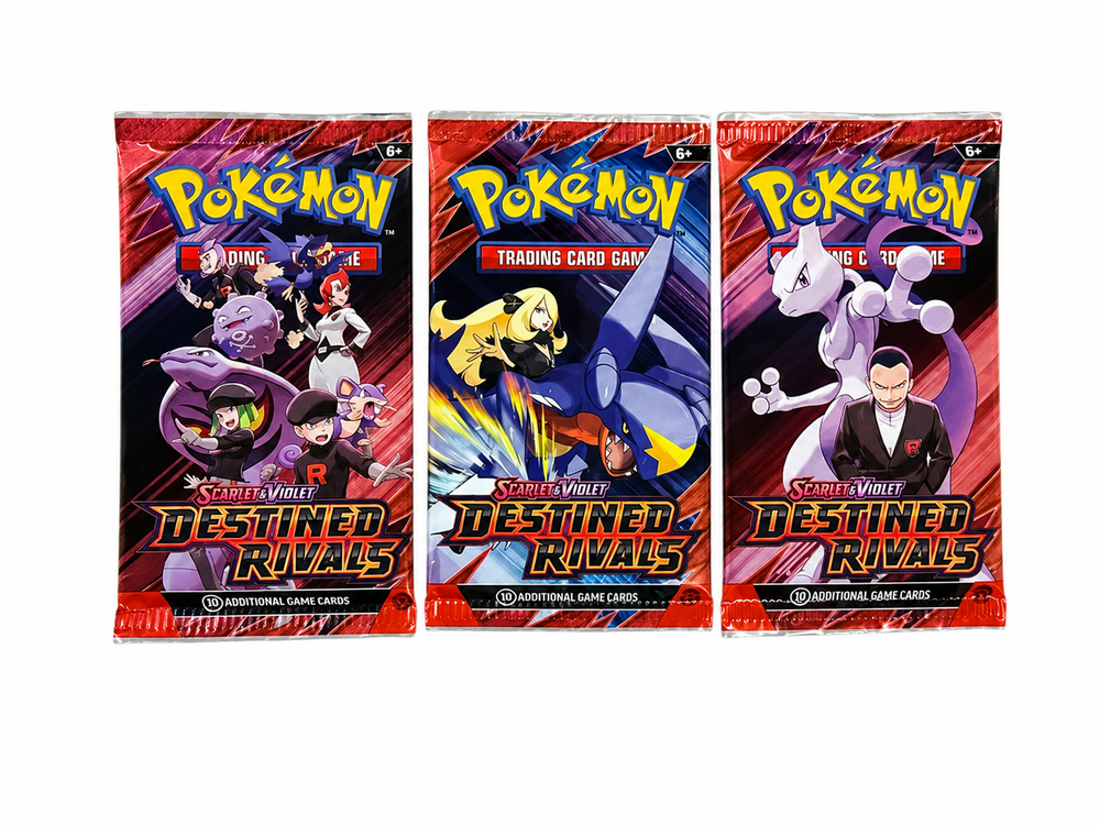 Set 3 Sobres Pokémon Destined Rivals Inglés Originales