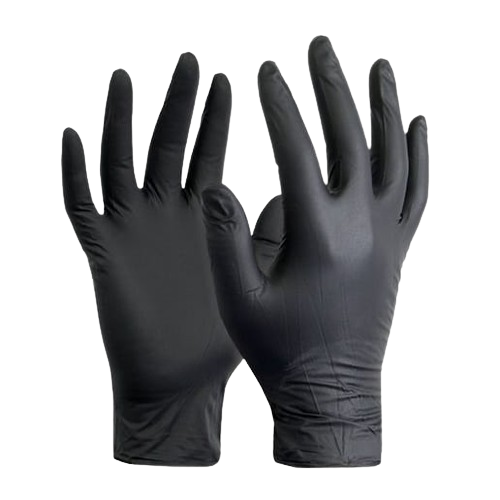 Guantes de nitrilo negros/quirúrgicos