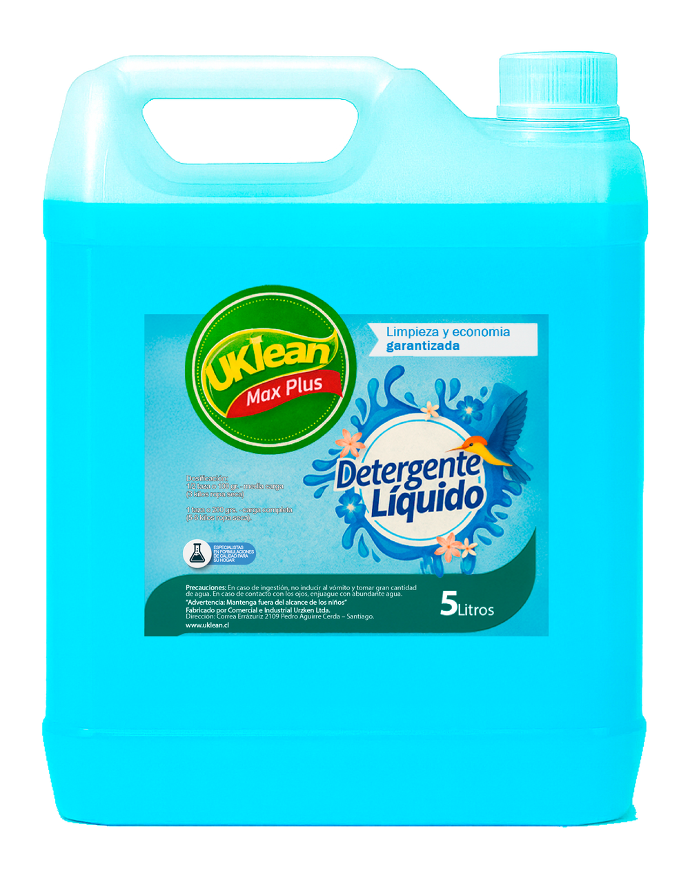 Max Plus - Detergente Líquido Concentrado 5 Litros