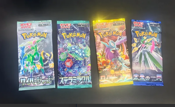 Sobres Pokémon Set Japonés Original — 4 Booster