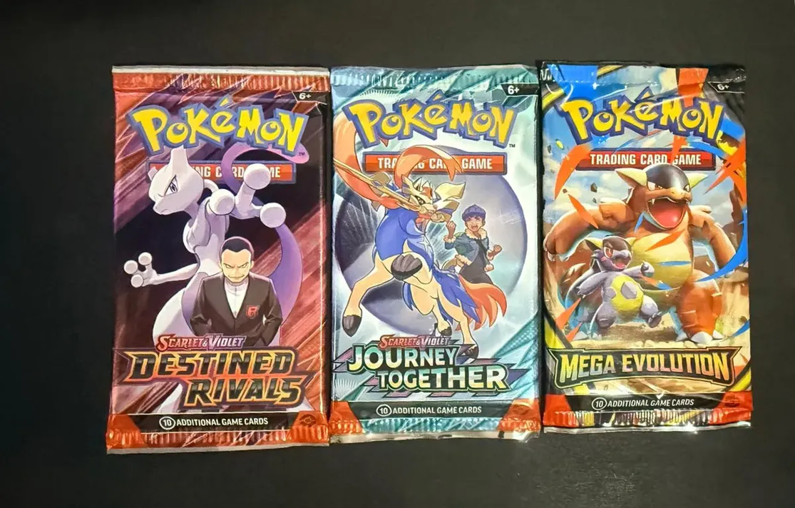 Set 3 Sobres Pokémon Inglés Originales