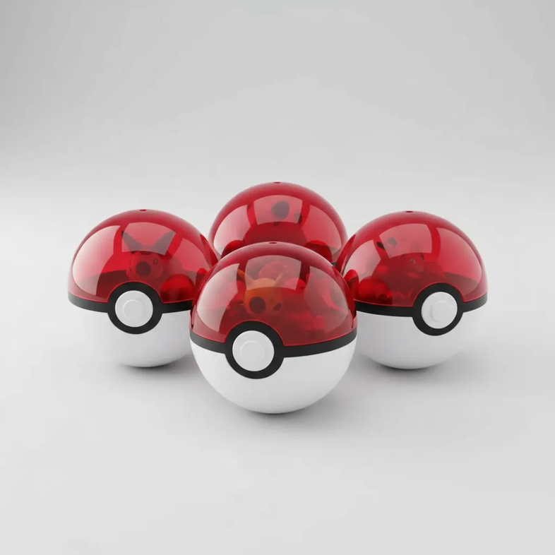 Set 5 Pokebolas con Figura Sorpresa — Original LEDA Pokémon