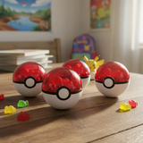 Pokebola con Figura Sorpresa y Gomitas — Original LEDA