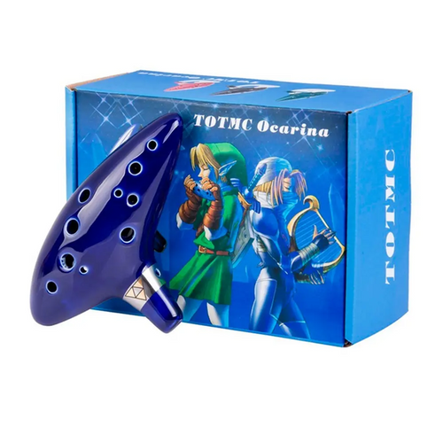 Ocarina genérica con accesorios en caja