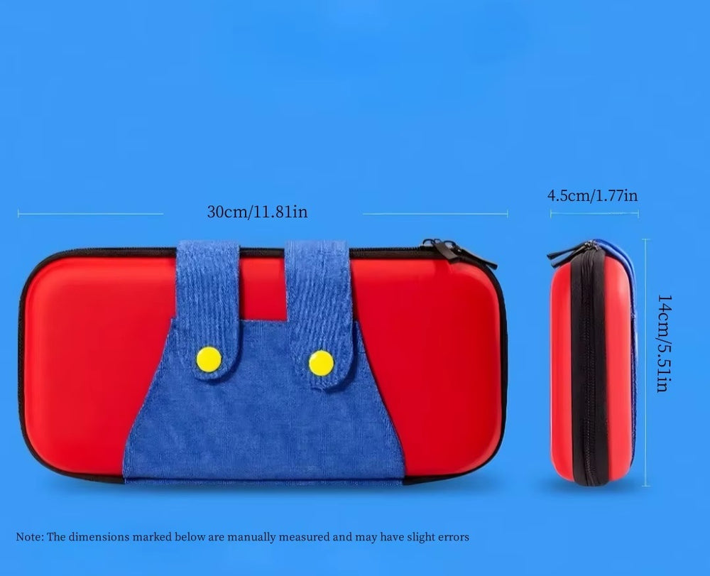 Estuche Rígido Rojo/Azul para Nintendo Switch 2 (30x14x4.5cm)