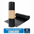 Bolsa de Basura Negra 80x110 (Pack 10 Un.)