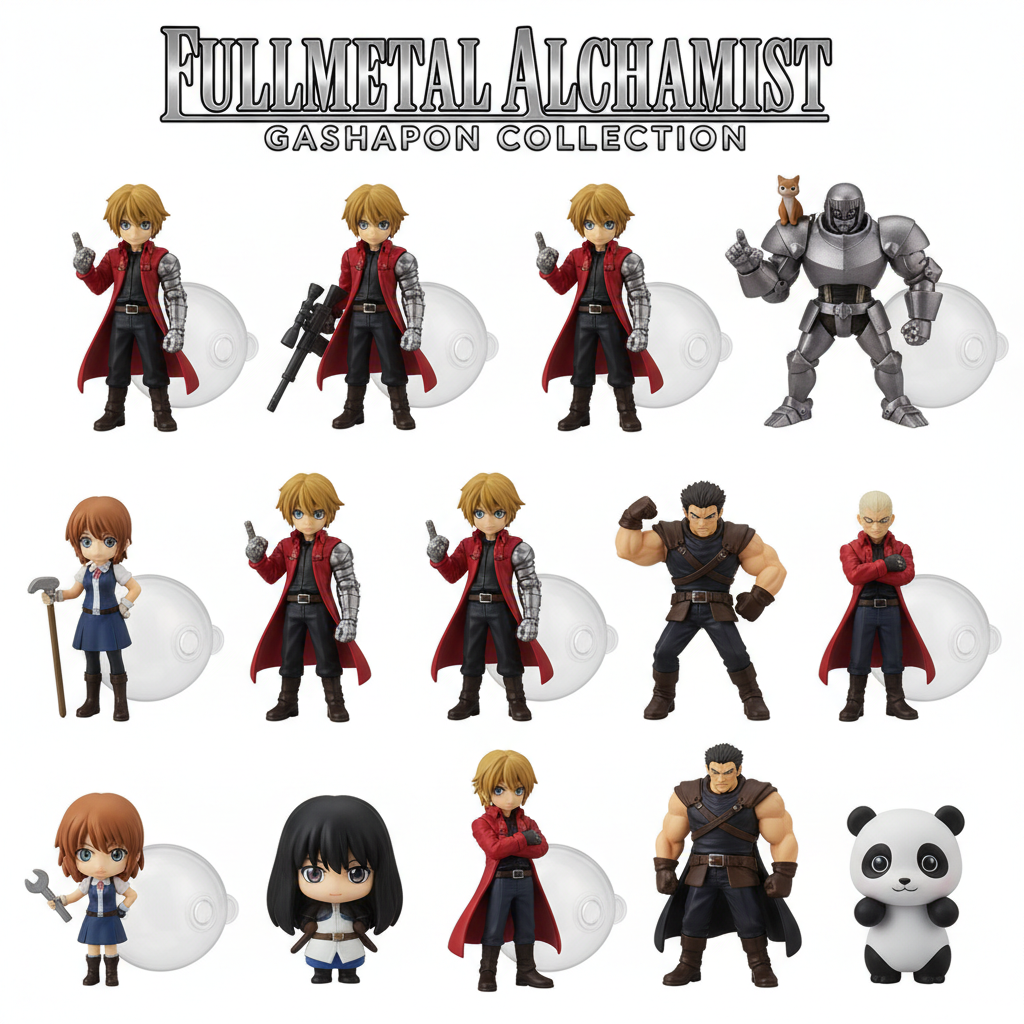 Gashapon Fullmetal Alchemist — Set Completo