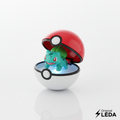 Pokebola con Figura Sorpresa y Gomitas — Original LEDA