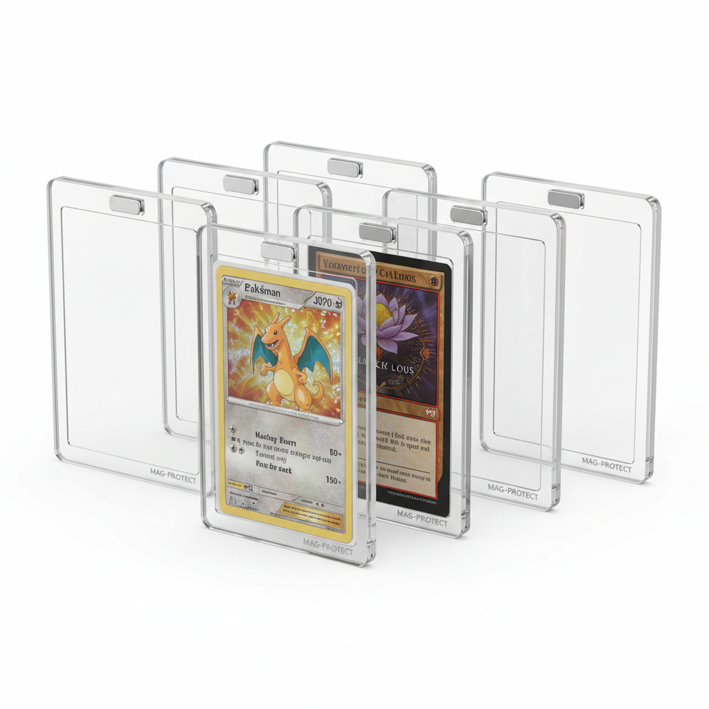 Slab — Set 5 Tarjeteros Magnéticos Protector Cartas TCG